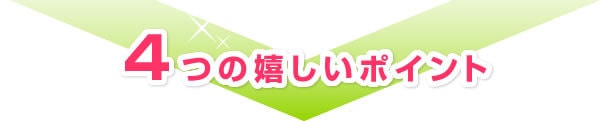 4つの嬉しいポイント